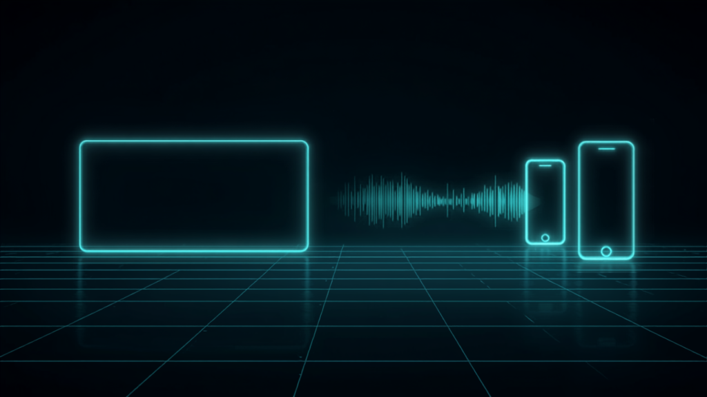 Diagram: one long video feeds an editing timeline and becomes three vertical short clips