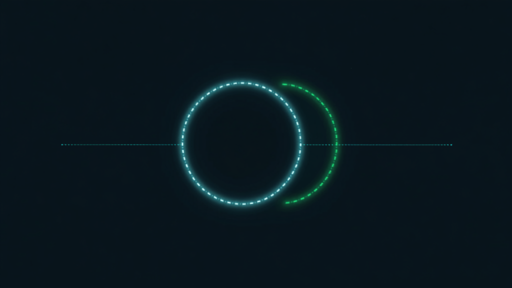 Two overlapping circles moving apart, showing search rankings and AI citations sharing less ground